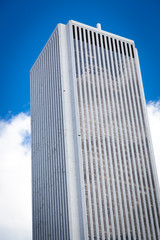 Fototapeta na wymiar Low angle view of a skyscraper, Aon Center, Randolph Street, Chi
