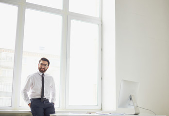 Fototapeta premium Businessman in office