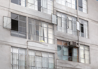 Windows of an office building, Chile