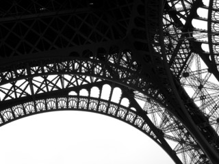 Low angle view of Eiffel Tower, Paris, France