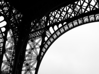 Low angle view of Eiffel Tower, Paris, France