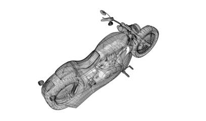 Motorcycle on a background