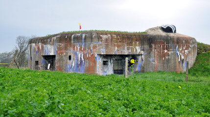 Fototapeta na wymiar Old military bunker, Czech Republic
