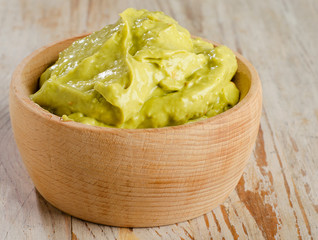 Bowl with guacamole