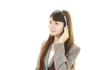 笑顔のオペレーター