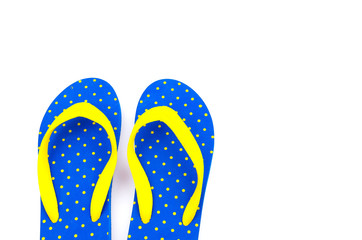 Flip flops isolated white background