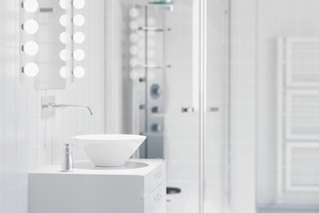 Obraz na płótnie Canvas Waschbecken in einem modernen Bad