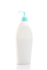 Plastic bottle isolated white background