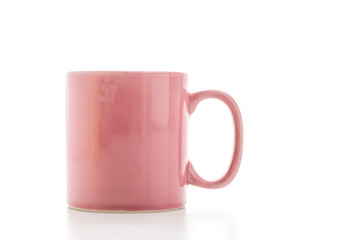 Color mug isolated on white