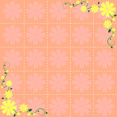 Flower pattern background design