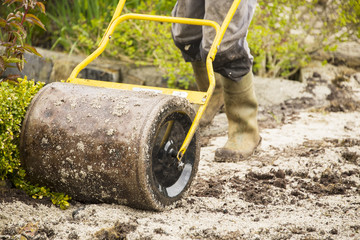 Lawn rolling