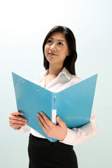 Obraz premium 비즈니스우먼 포즈