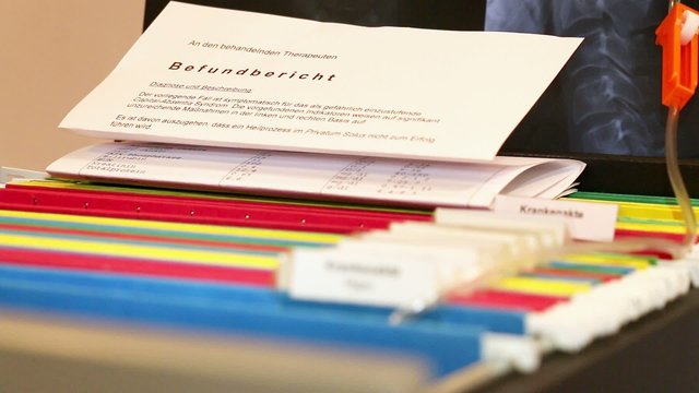 kranken akte hypo mit Pr&uuml;f befund
