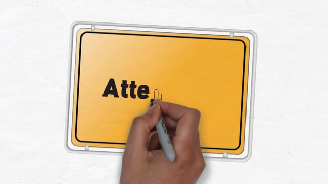 Attendorn Ortseingangsschild Ortsschild Ortseingang Stadt