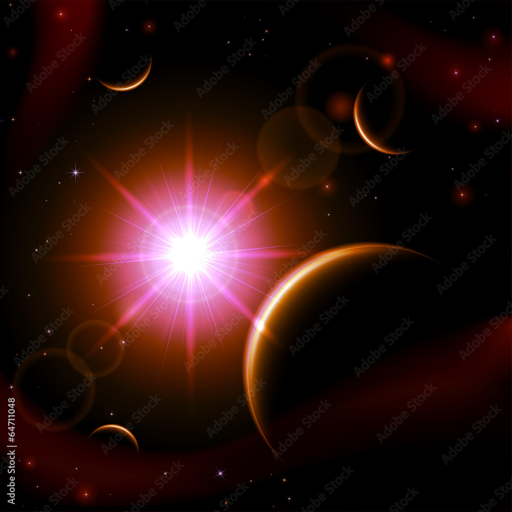 Canvas Prints eclipse background