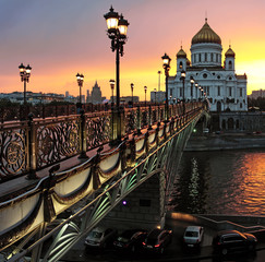 Russia, Moscow, Cathedral of Christ the Savior Cathedral