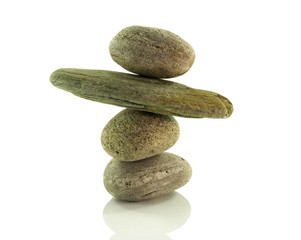 Fototapeta na wymiar stack stones in perfect balance