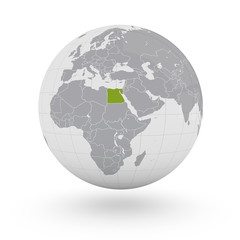 Mappamondo Africa Egitto