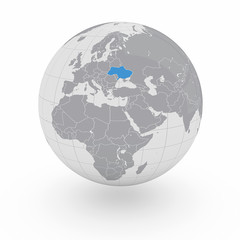 Mappamondo Europa Ucraina