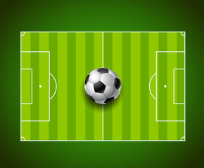 soccer football field with ball