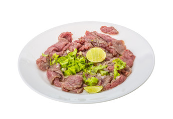 Beef carpaccio