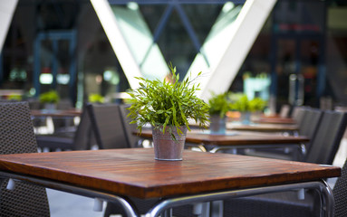  City of London,  restaurant empty in the early morning