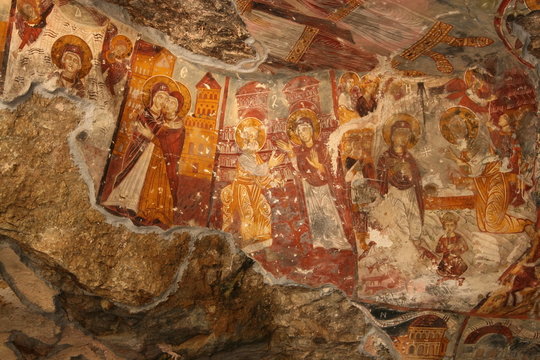 Sumela monastery christian fresco