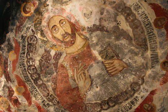 Sumela Jesus Fresco In Trabzon