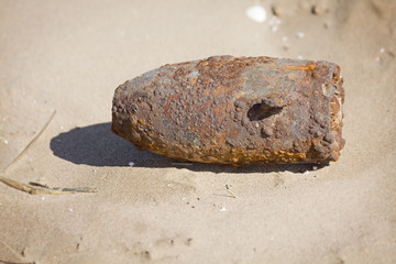 Bomb Shell on Mersehead Beach