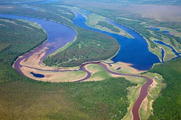 Photo sur Plexiglas Été Confluence of rivers