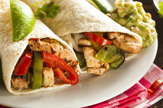 Homemade Chicken Fajitas with Vegetables - Powered by Adobe