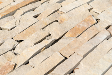 Building natural stone cladding
