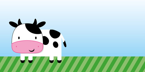 cute cow cartoon