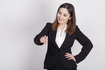 young woman with active expressions