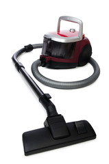 Vacuum cleaner isolated on the white background