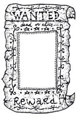 Wanted Vintage Western Background