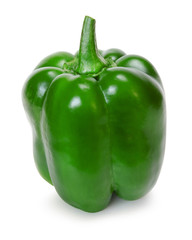 green bell pepper isolated
