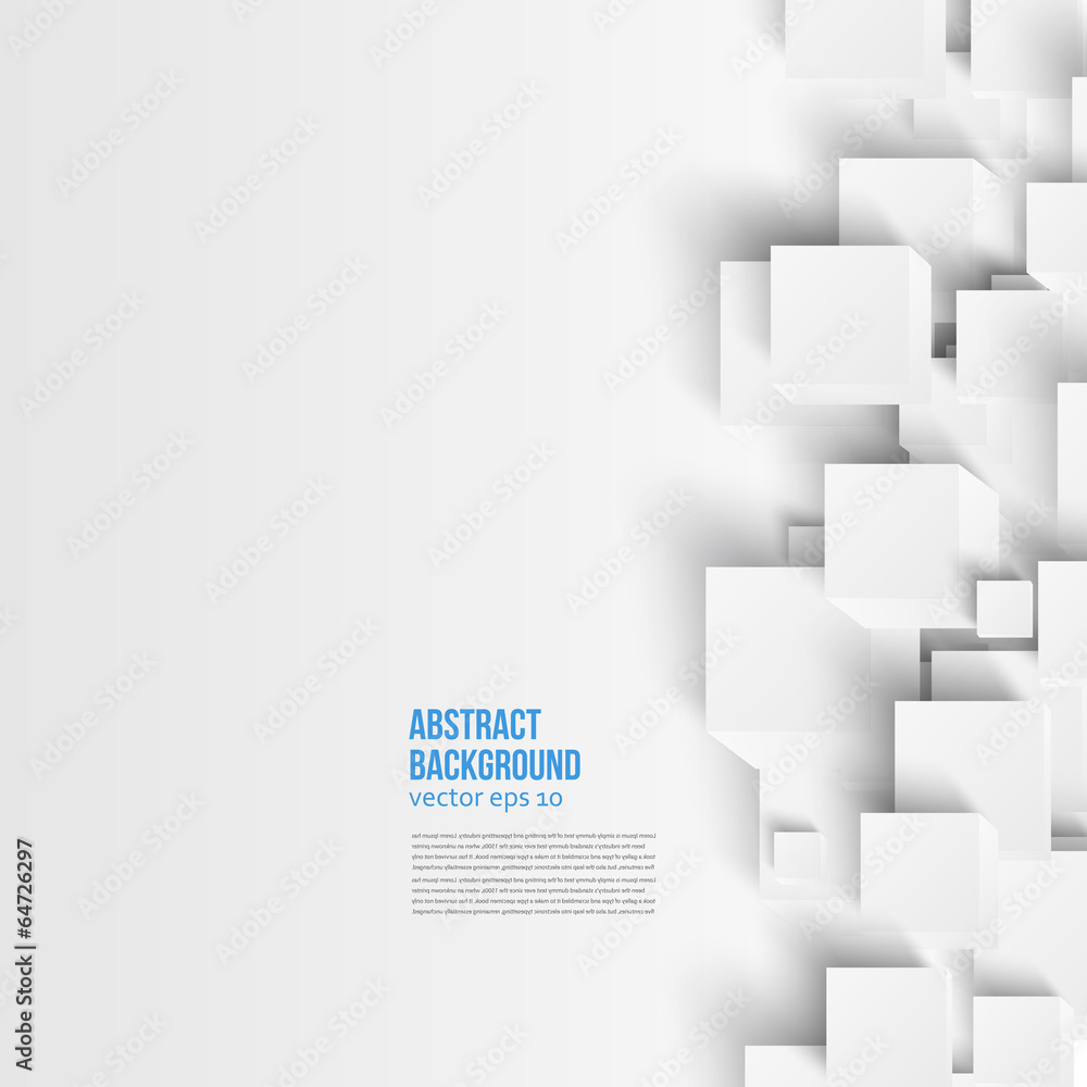 Sticker vector square. abstract background card blue.