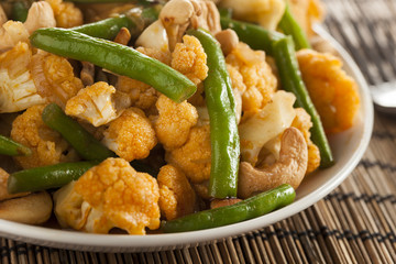 Spicy Thai Cauliflower and Beans