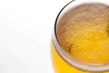 Closeup bubble of beer