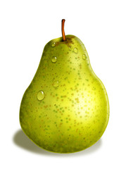 Pear isolated on white background