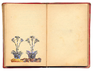 Floral mosaic illustration