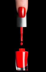 Red Nail Polish © Casther