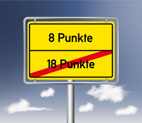 Obraz premium neues Punktesystem