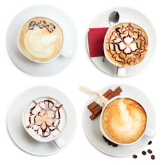 Coffee cup, cappuccino set
