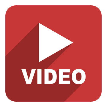 video flat icon