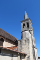 Fototapeta premium Aubeterre sur Dronne - Eglise Saint-Jacques - Clocher