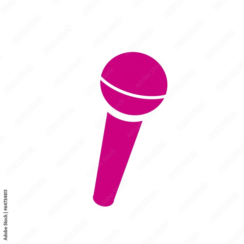 Wall mural Microphone rose