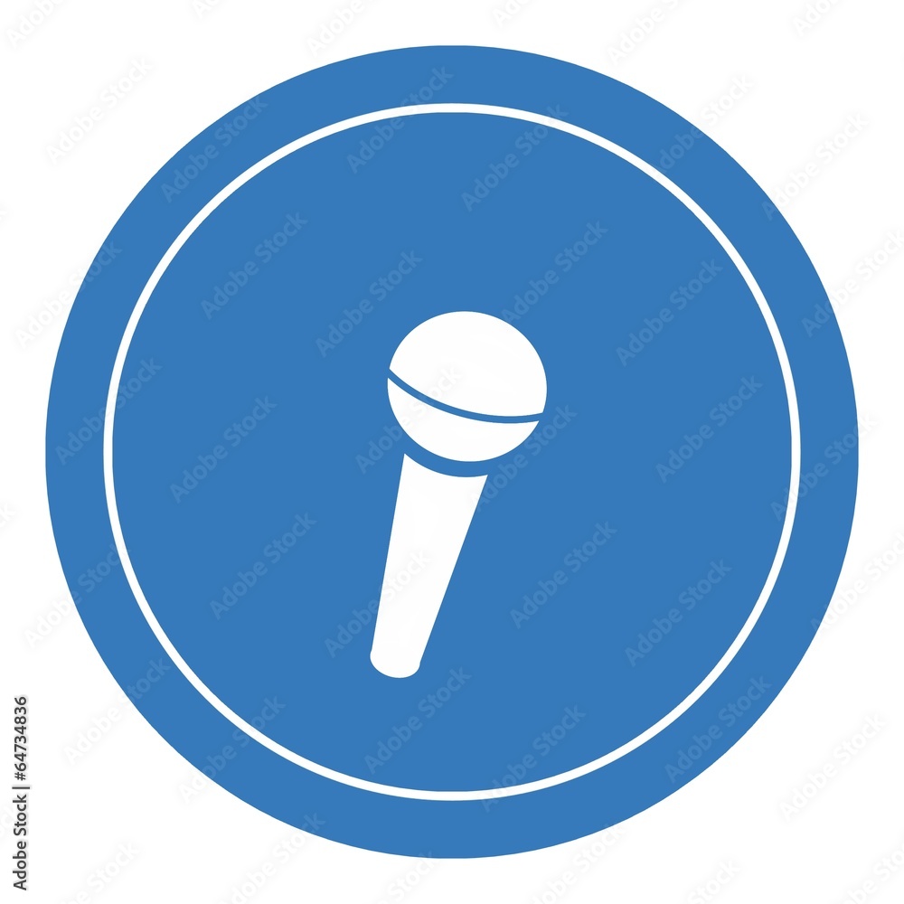 Poster Microphone dans un panneau