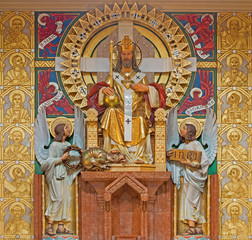 Obraz premium Vienna - Christ the King statue in Carmelites church